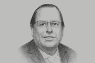 Sketch of <p>Julio Velarde Flores, President, Banco Central de Reserva del Perú</p>
