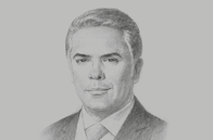 Sketch of <p>President Iván Duque</p>
