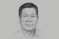 Sketch of <p>President Rodrigo Roa Duterte</p>
