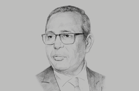 Sketch of <p>Samir Majoul, President, Tunisian Union of Industry, Trade and Handicrafts</p>
