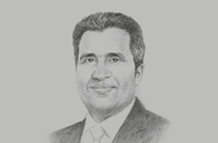 Sketch of <p>Anouar Maârouf, Minister of Communication Technologies and Digital Economy</p>
