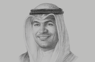 Sketch of <p>Mohammad Y Al Hashel, Governor, Central Bank of Kuwait</p>
