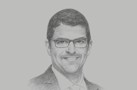 Sketch of <p>Mazin Al Nahedh, CEO, Kuwait Finance House (KFH)</p>
