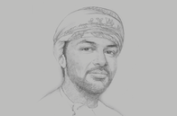 Sketch of <p>Tahir bin Salim Al Amri, Executive President, Central Bank of Oman (CBO)</p>
