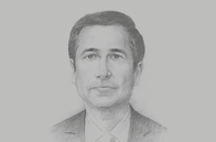 Sketch of <p>Mohamed Benchaâboun, Minister of Economy and Finance</p>
