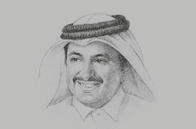 Sketch of <p>Sheikh Khalifa bin Jassim bin Mohammed Al Thani, Chairman, Qatar Chamber</p>
