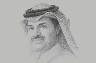 Sketch of <p>Khalid bin Khalifa Al Thani, CEO, Qatargas</p>
