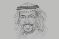 Sketch of <p>Bandar Alkhorayef, Minister of Industry and Mineral Resources</p>
