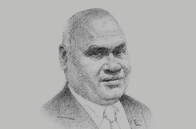 Sketch of <p>Clarence Hoot, Managing Director, Investment Promotion Authority (IPA)</p>
