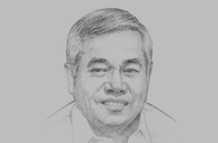 Sketch of <p>Ramon M Lopez, Secretary of Trade and Industry</p>
