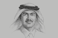 Sketch of <p>Ahmad Al Sayed, Minister of State; and Chairman, Qatar Free Zones Authority (QFZA)</p>
