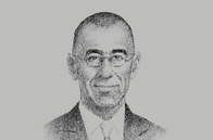 Sketch of <p>Hussein Abaza, CEO, Commercial International Bank</p>
