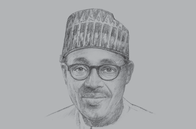 Sketch of <p>President Muhammadu Buhari</p>
