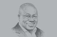 Sketch of <p>President Nana Akufo-Addo</p>
