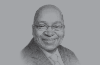 Sketch of <p>President Jacob Zuma</p>
