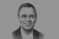 Sketch of Mark Simmonds, Parliamentary Undersecretary of State, Foreign & Commonwealth Office