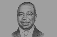 Sketch of  Pierre Moussa, President, CEMAC Commission