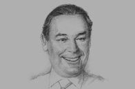 Sketch of Walter Bayly, CEO, Banco de Crédito del Perú (BCP)