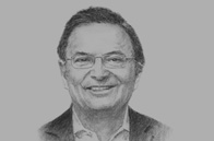 Sketch of Roberto Roy, Minister for Canal Affairs, and CEO, Metro de Panamá 