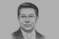 Sketch of Ch. Ulaan, Minister of Finance 