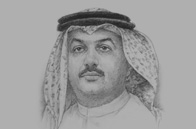 Sketch of Khalid bin Mohammed Al Attiyah, Minister of Foreign Affairs