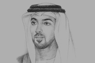 Sketch of Sheikh Mansour bin Zayed Al Nahyan, Deputy Prime Minister and Minister of Presidential Affairs