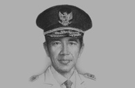 Sketch of Joko Widodo, Governor of Jakarta