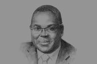 Sketch of Edoh Kossi Amenounve, CEO, Bourse Régional des Valeurs Mobilières (BRVM)