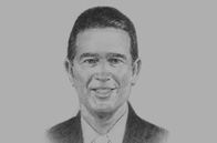 Sketch of Raúl Alemán, General Manager, Banco General