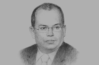 Sketch of Luis Miguel Castilla Rubio, Minister of Economy and Finance