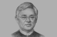 Sketch of Serge Pun, Chairman, Serge Pun & Associates (Myanmar)