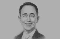 Sketch of  Kan Trakulhoon, President and CEO, SCG