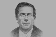 Sketch of Eduardo Amorrortu, President, Association of Exporters (ADEX)