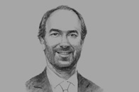 Sketch of Juan Pablo Rivera, President, Bogotá Free Trade Zone 