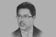 Sketch of Guillermo Luz, Co-Chairman, Private Sector, National Competitiveness Council (NCC)