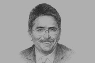 Sketch of Jean-Marie Guillermou, Senior Vice-President Asia Pacific, Total Exploration & Production