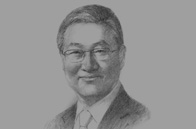 Sketch of  Kim Sung-Hwan, Korean Minister of Foreign Affairs and Trade 