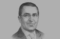 Sketch of  Mohammed Khalil Alsayed, CEO, Ithmaar Development Company