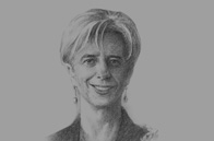 Sketch of Christine Lagarde, Managing Director, IMF