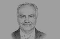 Sketch of Anis Aclimandos, President, American Chamber of Commerce in Egypt 