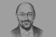 Sketch of Martin Schulz, President, European Parliament 