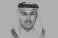 Sketch of Ali Shareef Al Emadi, Minister of Finance