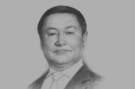 Sketch of Prime Minister N. Altankhuyag 