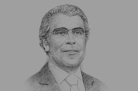 Sketch of Abdellatif Jouahri, Governor, Bank Al Maghrib 