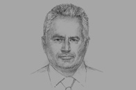 Sketch of Captain Colin Crookshank, General Manager, RAK Ports Group 