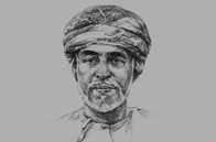 Sketch of Sultan Qaboos bin Said Al Said