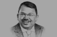 Sketch of  Sunny Verghese, Group Managing Director and CEO, Olam International 