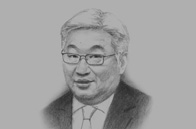 Sketch of Erdeniin Bat-Üül, Governor of Capital City and Mayor of Ulaanbaatar (UB)