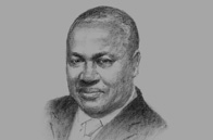 Sketch of President John Dramani Mahama