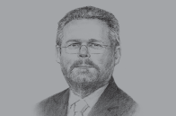 Sketch of <p>Rob Davies, Minister of Trade and Industry </p>
